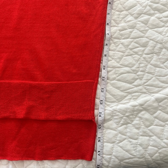 Eileen Fisher 100% Merino Wool Red Cardigan XL - Picture 8 of 9